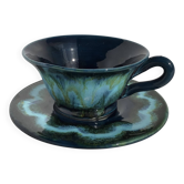Deep blue Vallauris teacup