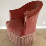 Velvet toad armchair