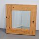 Vintage Scandinavian Square Pine Mirror, 1970s
