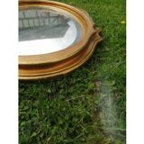 Beveled oval mirror 90x55cm