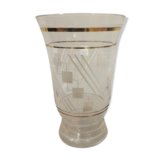 1950s glass vase