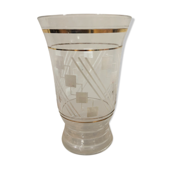 Vase en verre des années 50