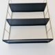 Gold and brown String wall shelves