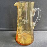 Saint Louis beer service in blown and cut amber crystal – Art Deco