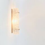 Mid Century Scandinavian Glass & Brass Wall Light by Carl Fagerlund, 1960s