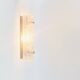 Mid Century Scandinavian Glass & Brass Wall Light by Carl Fagerlund, 1960s