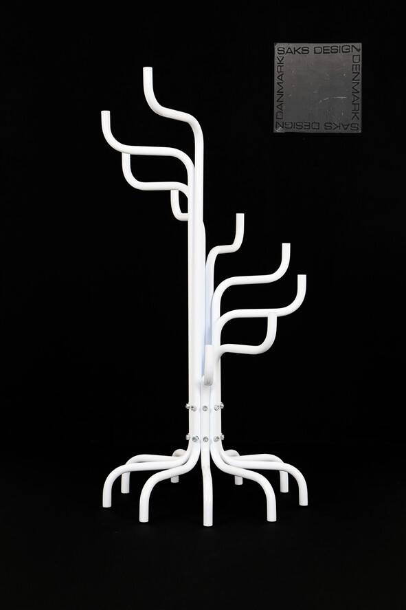 Grand candélabre David Klein-Saks / blanc / design postmoderne danois / années 1980