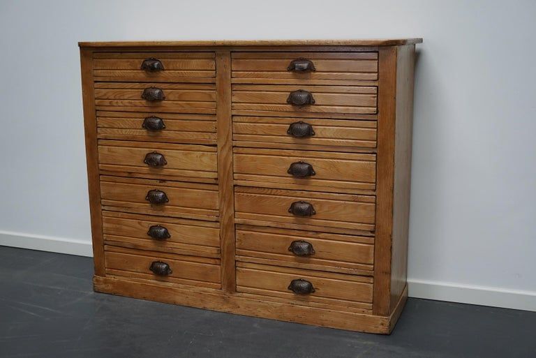 Apothecary furniture in French pine twentieth century
