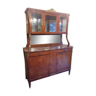 Buffet in bronze and marquetry 19th