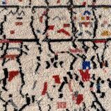 Large modern berber beni ouarain wool rug