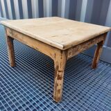 Raw wood coffee table