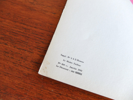 Original lithograph of a fashion design, 60s