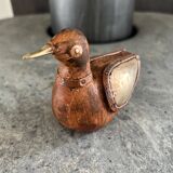 Wooden & brass bird