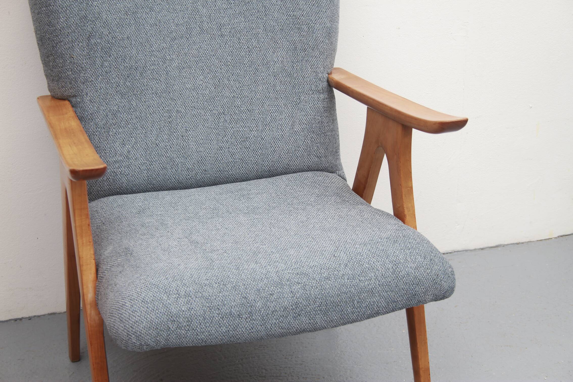 1950s  armchair in cherrywood