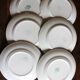 A set of 6 flat plates Nappe Rose Moulin des Loups