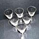 Series of 6 antique wine glasses in blown glass from meisenthal 1900 12.5 cm