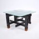 Wood and glass coffee table, Italy, c.1960