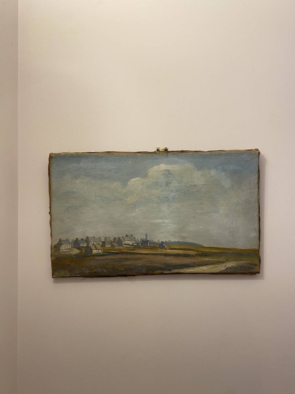 Tableau ancien , paysage breton signé, début XX siècle