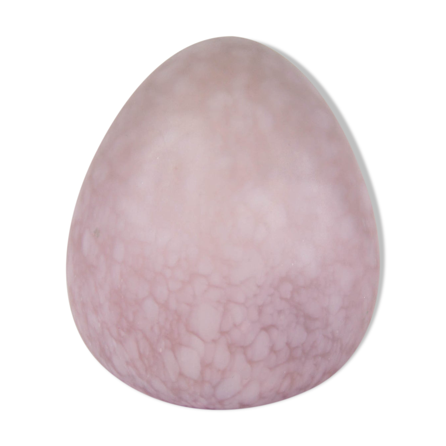 80's vintage light purple glass egg lamp