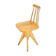 Midcentury wood revolving chair, czechoslovakia, 1970s