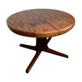 Central-footed rosewood round table