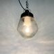 Industrial Bakelite Pendant Light with Frosted Glass, 1970s