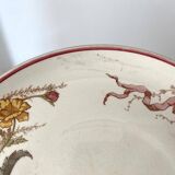 Set of 9 dessert plates "A la Samaritaine" K&G Lunéville 1900, art nouveau service