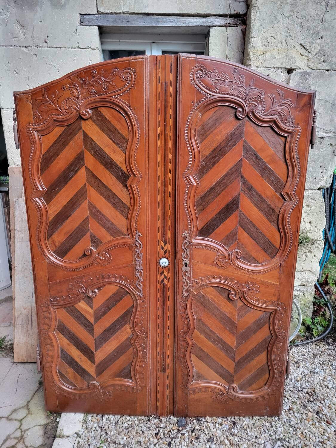 Pair of wall cupboard doors