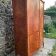 Wardrobe linen Louis XV marquetry matt rosewood