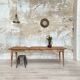Table de ferme vintage en bois brut