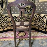 Suite of 4 Louis Philippe chairs in canning
