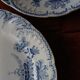 Pair of flat plates Terre de Fer "Régence" Saint-Amand & Hamage