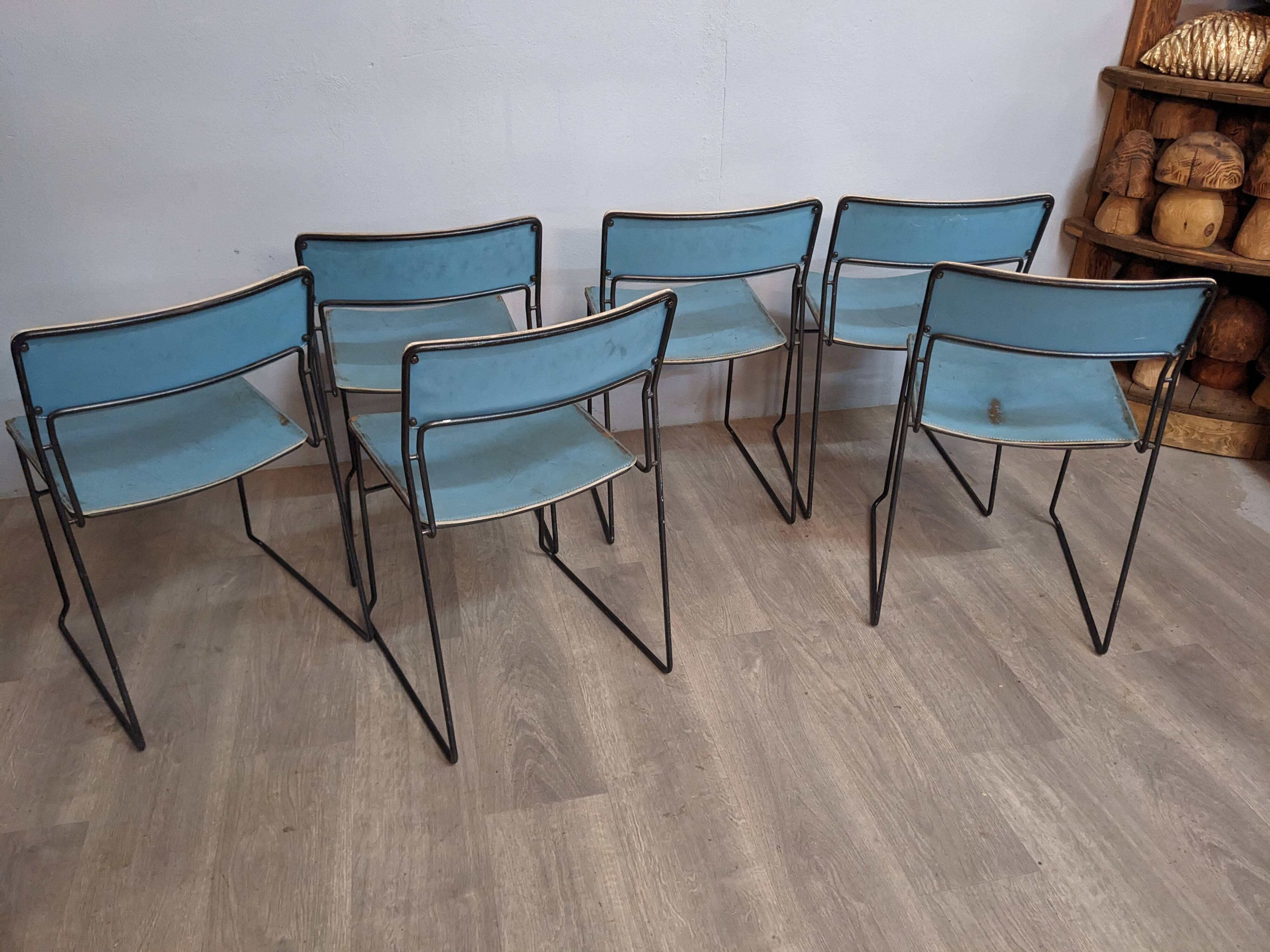 6 Sultana lounge chairs by Arrben, Italy 1970