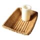 Braided wicker basket basket