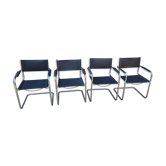 Series of 4 armchair