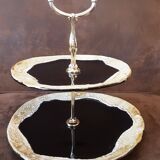 2-tier tray, handmade ceramic