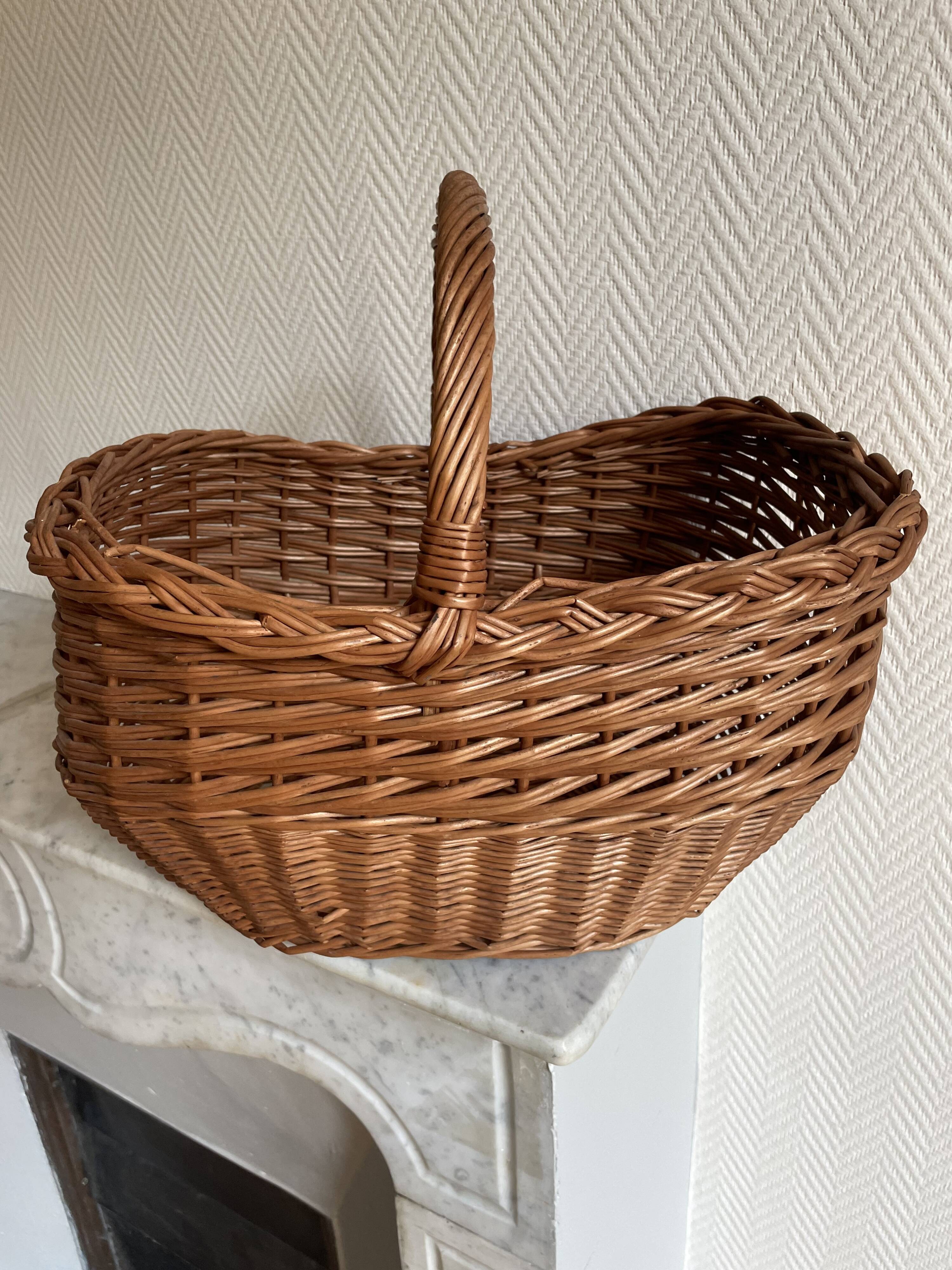 Domed wicker basket