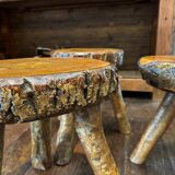 Brutalist tripod stool