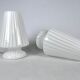Vintage set of two postmodern Murano glass table lamps from 70s