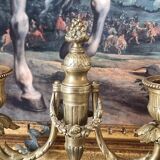 Pair of bronze candlesticks