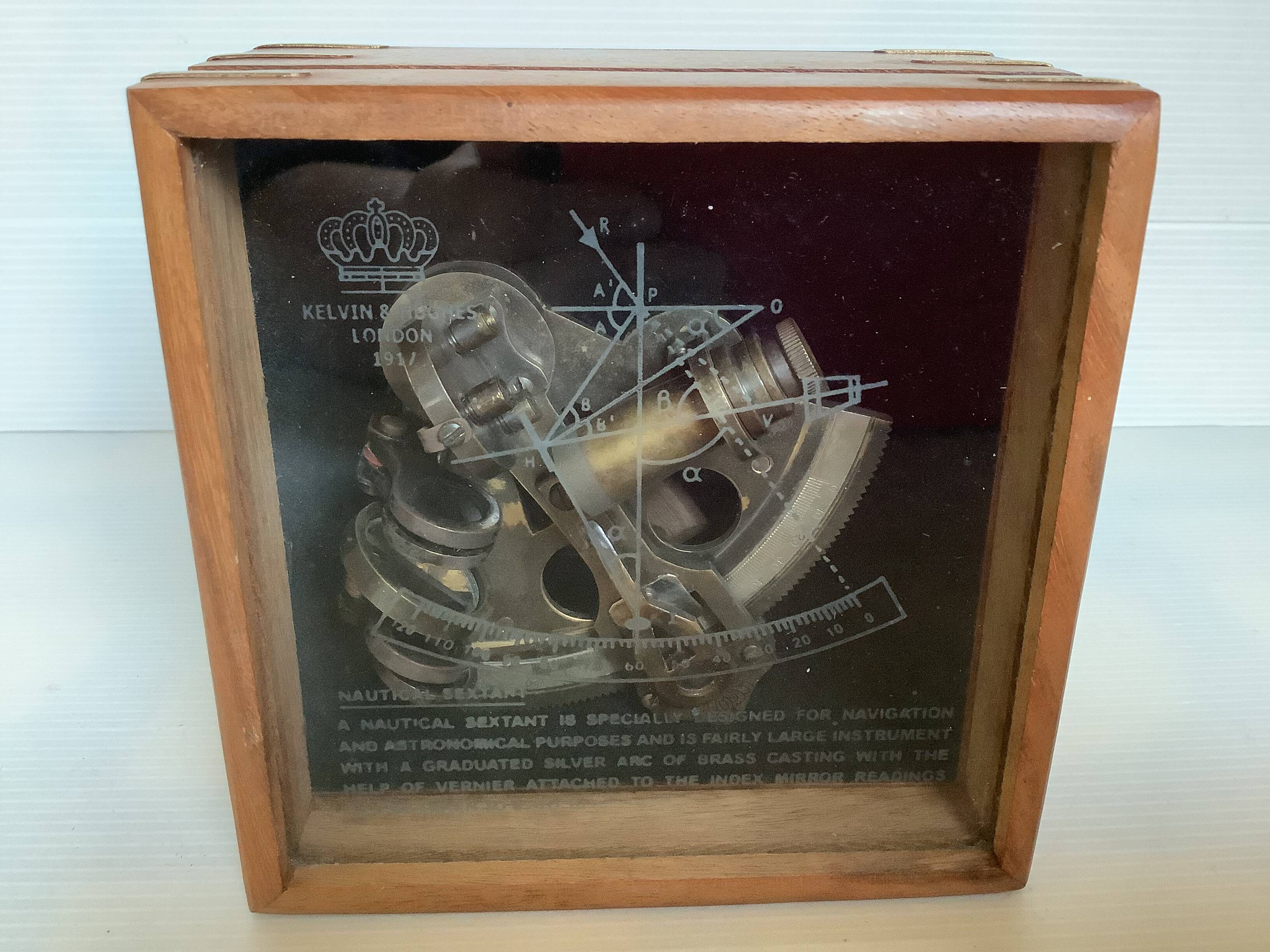 Marine compass sextant box