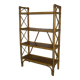 Rattan bamboo shelf on feet from the 50s 60s