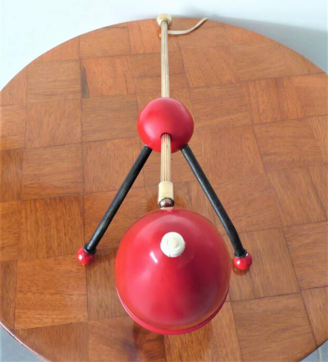 Table lamp brass and bakelite Otto Kolb 50s