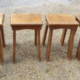 4 low stools designed from the 50s