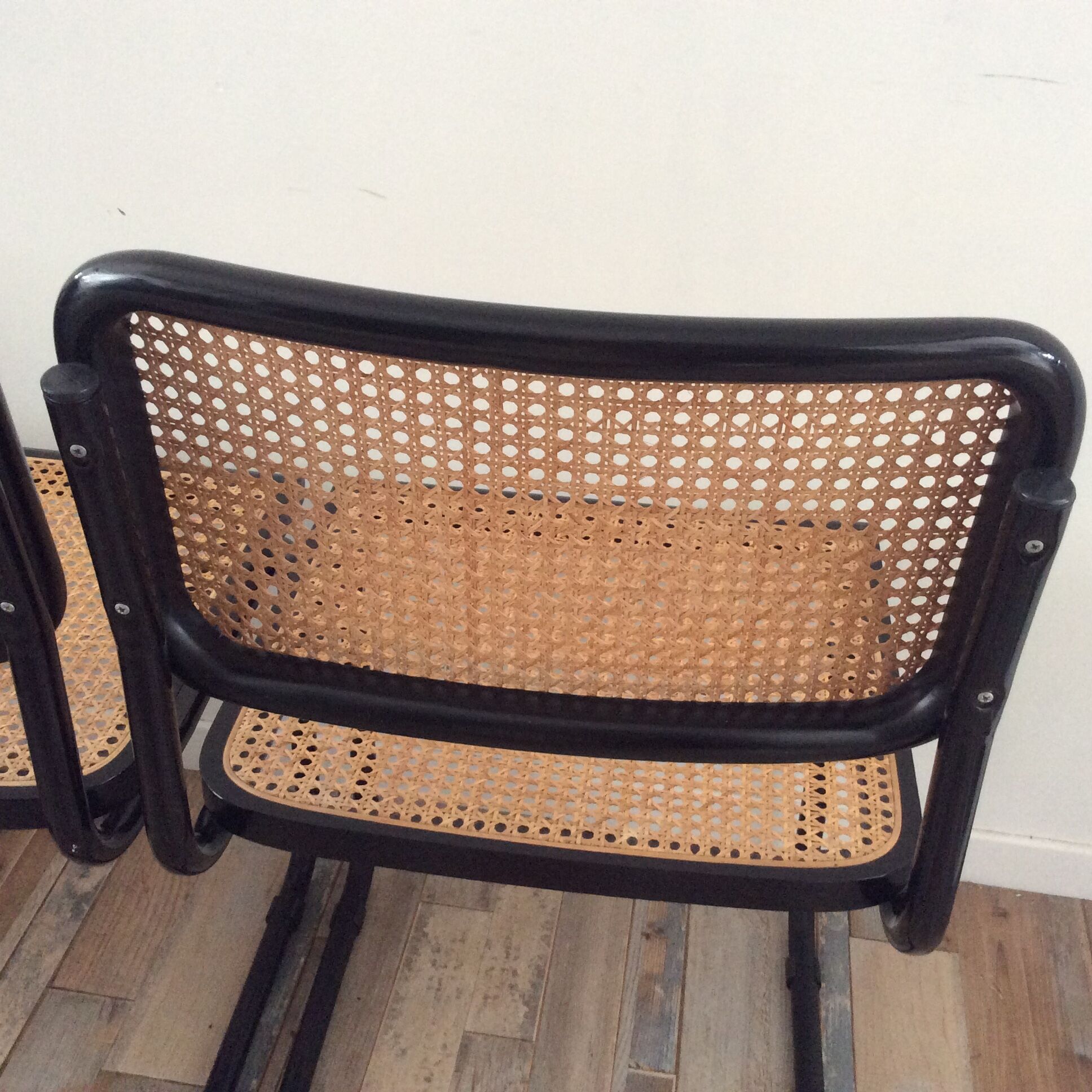 Pair of chairs Marcel Breuer Cesca S32