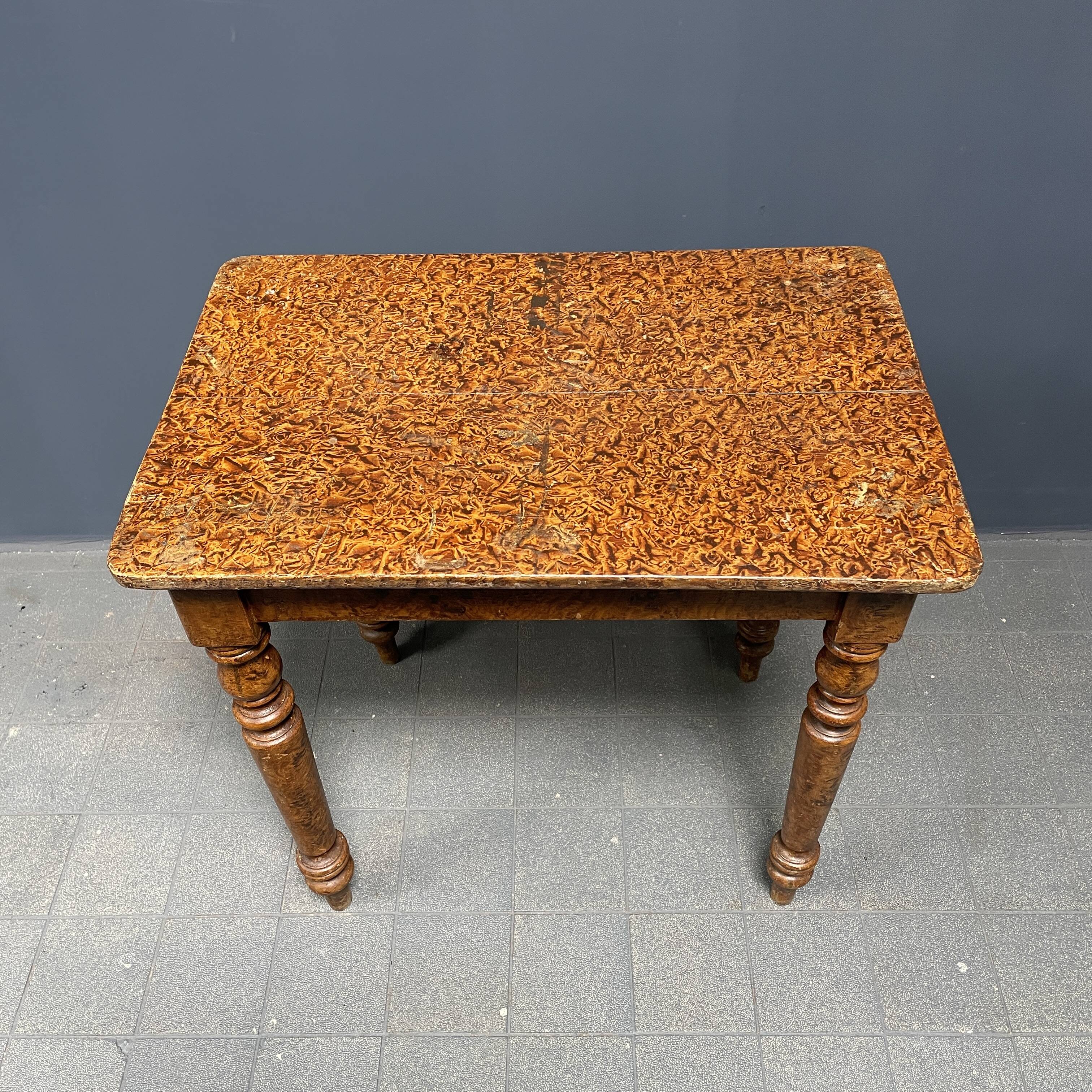 Painted old brocante small table
