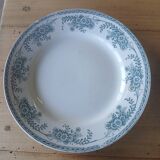 4 old flat plates Terre de fer