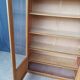 Vintage display bookcase in light oak