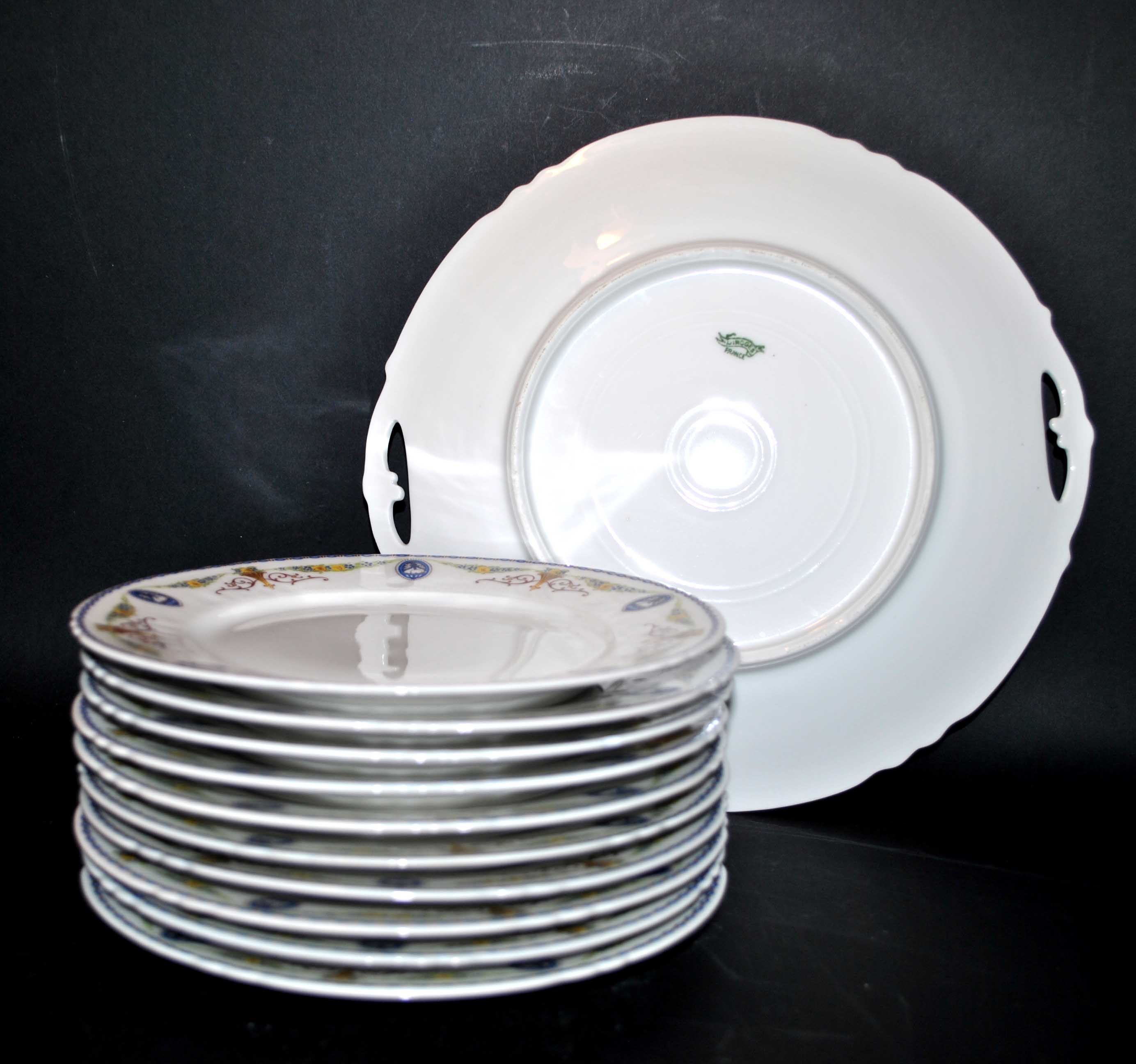 Limoges porcelain dessert service