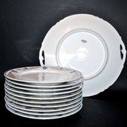 Dessert service in Limoges porcelain